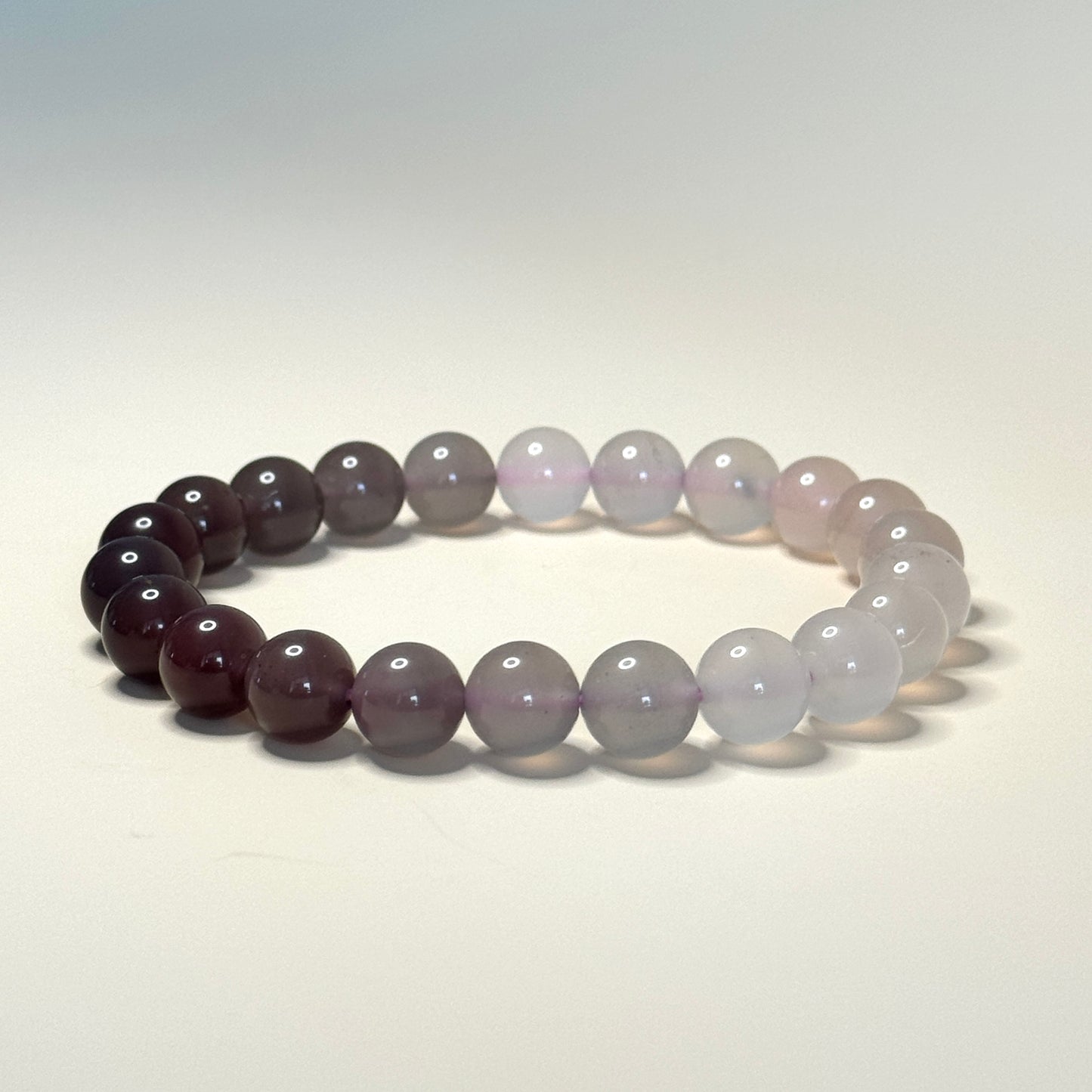 Elegant Gradient Agate Bracelet 🌙