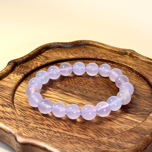 Lavender Glow Agate Bracelets 🌸✨ - A Touch of Elegance